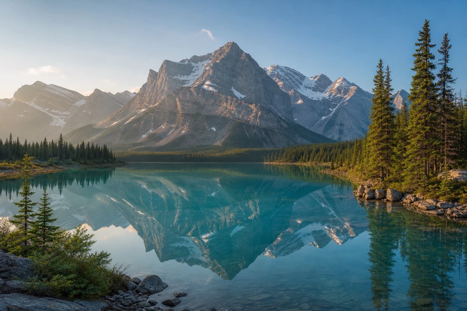 Banff mountain lake